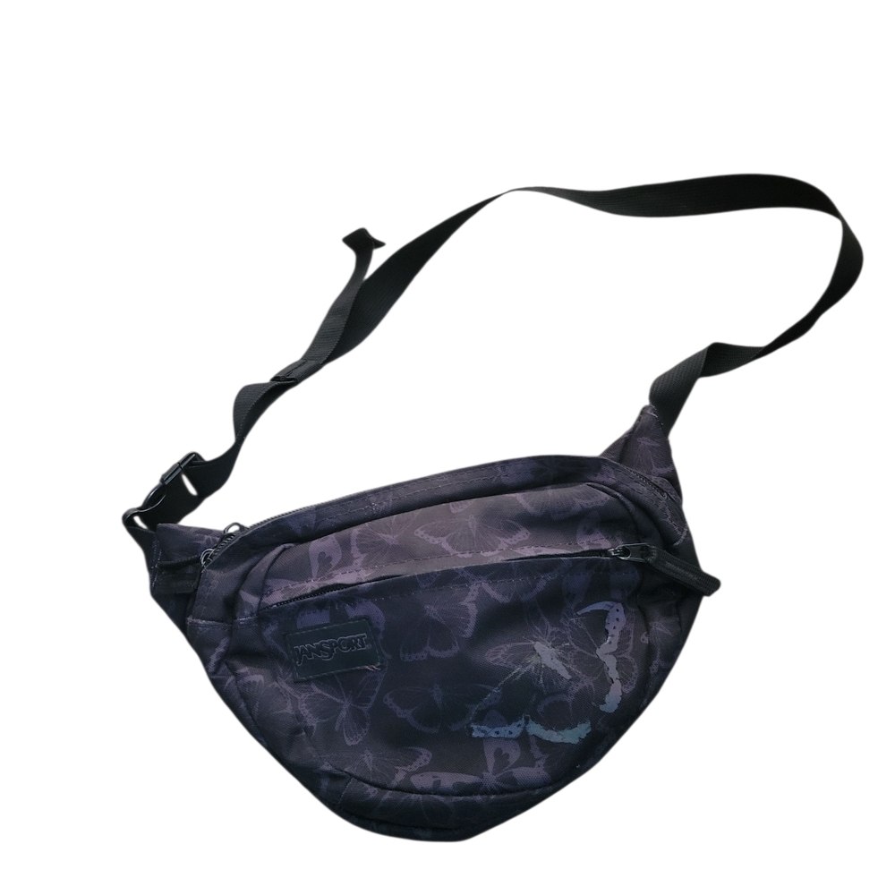 Jansport Unisex Black Butterfly Belt Bag